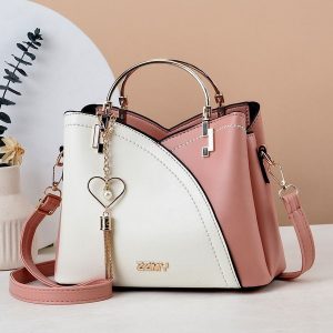 Women's Bags 2026 New Trendy Handbags Korean Style Contrast Color Large Capacity Fashionable Shoulder Crossbody Bag Dropshipping