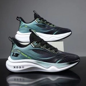 Cross-Border Wholesale Men's Shoes Trendy New Running Shoes Versatile Outdoor Men's Sports Shoes Fashionable Mesh Breathable Shoes