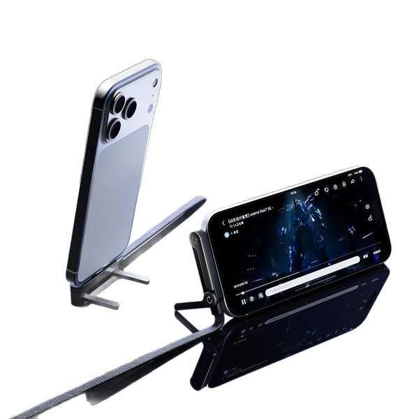 Cross-Border 240W Folding Stand Data Cable with Angled Dual-C Braided Cable Suitable for Apple and Huawei Mobile Phone Charging - Image 3