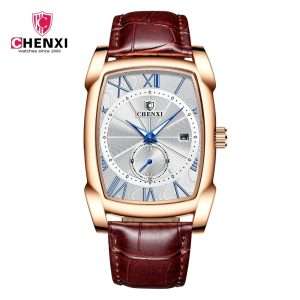 CHENXI CX-8209 Luxury Men's Quartz Leather Watch