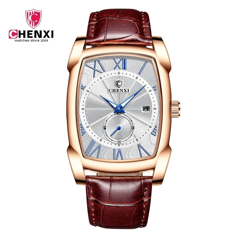 CHENXI CX-8209 Luxury Men's Quartz Leather Watch