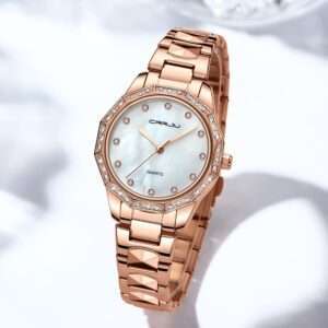CRRJU 2195 Waterproof Quartz Stainless Steel Ladies Luxury Rologio Feminio Watch