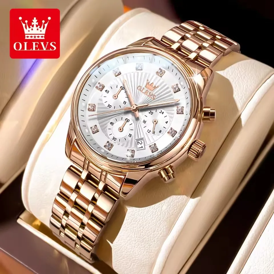 Olevs 3669 For Women - Rose White - Image 4