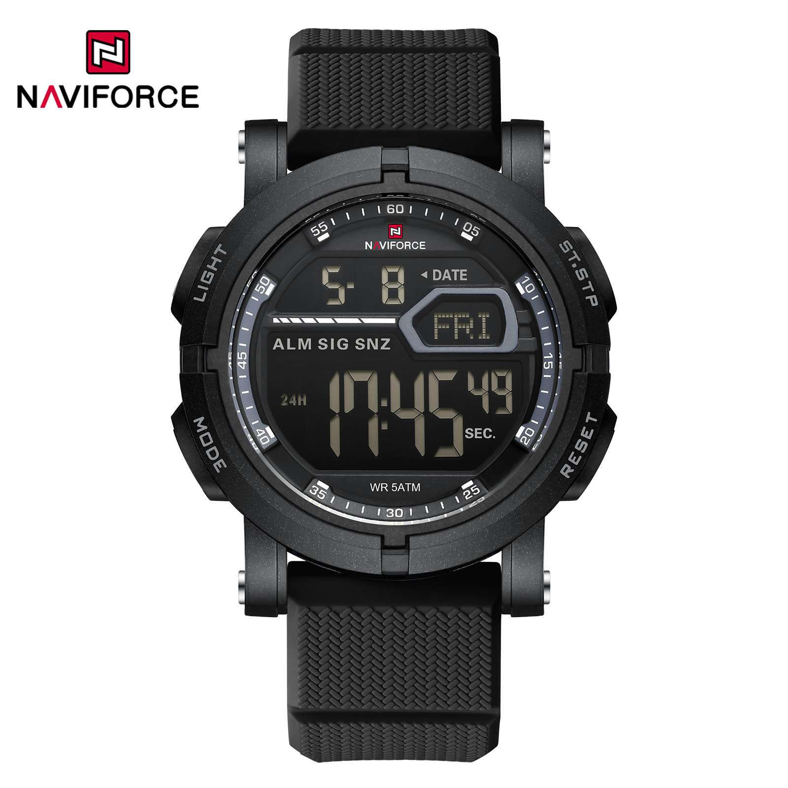 Naviforce 7139 T For Men - Black Gray