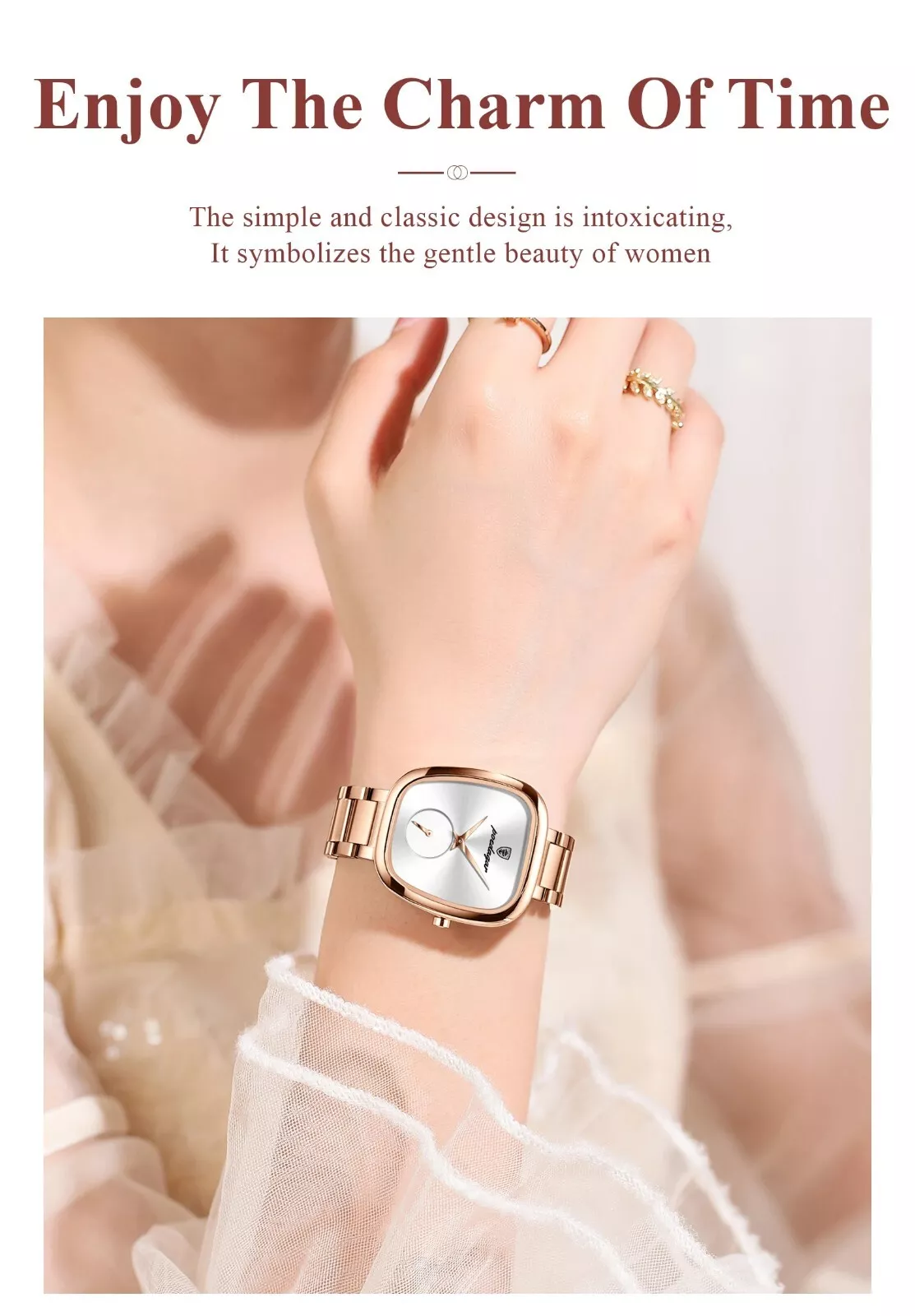 Poedagar 783 For Women – Gold White - Image 3