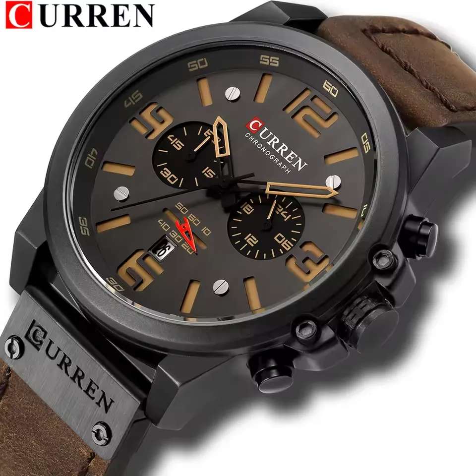Curren 8314 - Black-Brown - Image 5