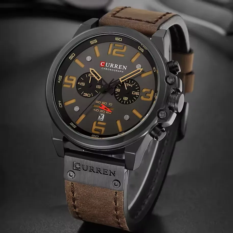Curren 8314 - Black-Brown - Image 2