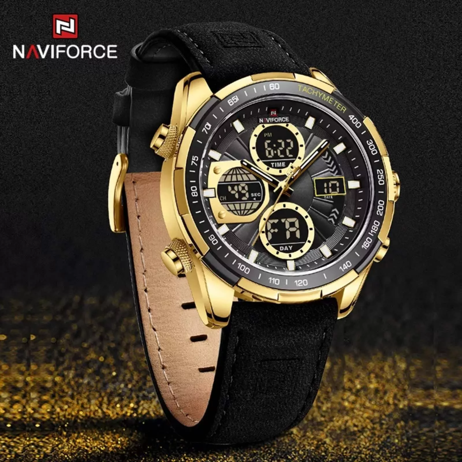 Naviforce 9197 L - Black Gold - Image 2